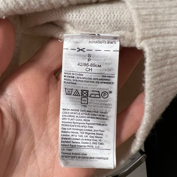 Banana Republic Merino Blend Mock Neck Cream Sweater - Picture 6 of 6